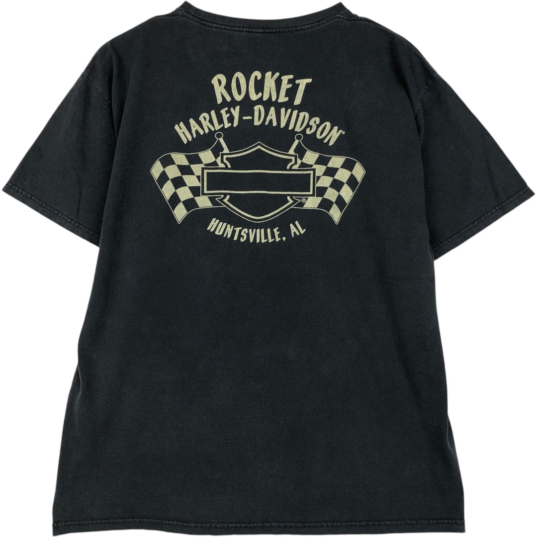 Harley-Davidson Motorcycle Bike T-shirt, Men's Size L cotton white type Vintage Second Hand