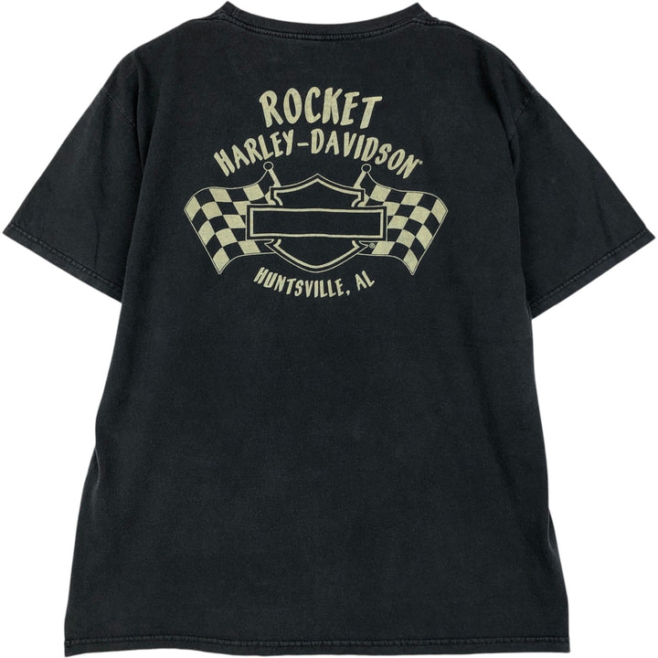 Harley-Davidson Motorcycle Bike T-shirt, Men's Size L cotton white type Vintage Second Hand
