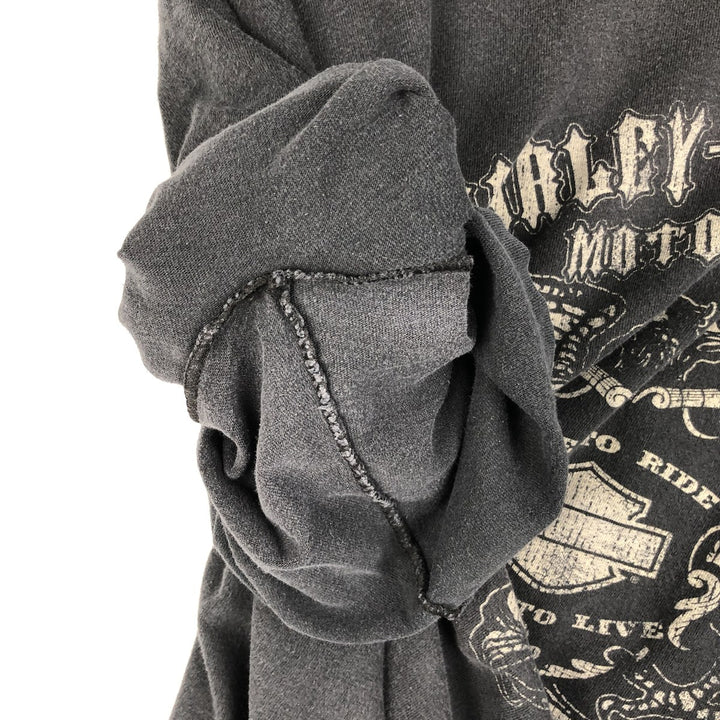 Harley-Davidson Motorcycle Bike T-shirt, Men's Size L cotton white type Vintage Second Hand