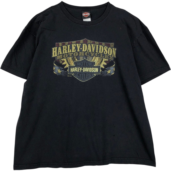Harley-Davidson Motorcycle Bike T-shirt, Men's XL size unclear black type Vintage Second Hand