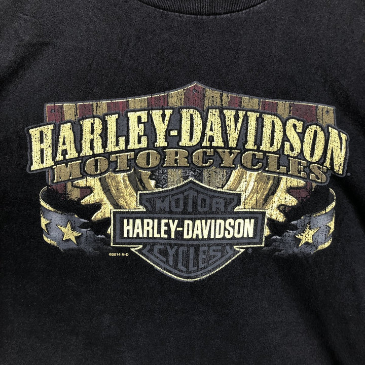 Harley-Davidson Motorcycle Bike T-shirt, Men's XL size unclear black type Vintage Second Hand