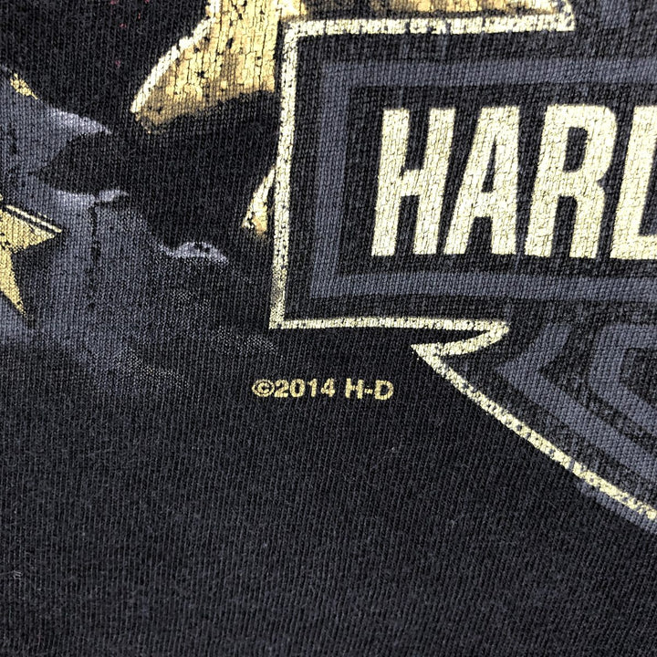 Harley-Davidson Motorcycle Bike T-shirt, Men's XL size unclear black type Vintage Second Hand
