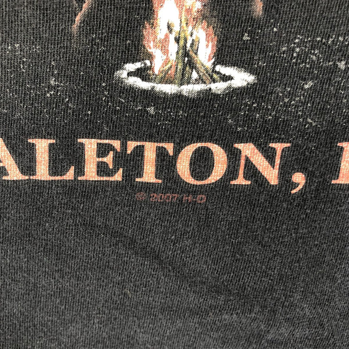 Harley-Davidson Motorcycle Bike T-shirt, Men's XL size unclear black type Vintage Second Hand