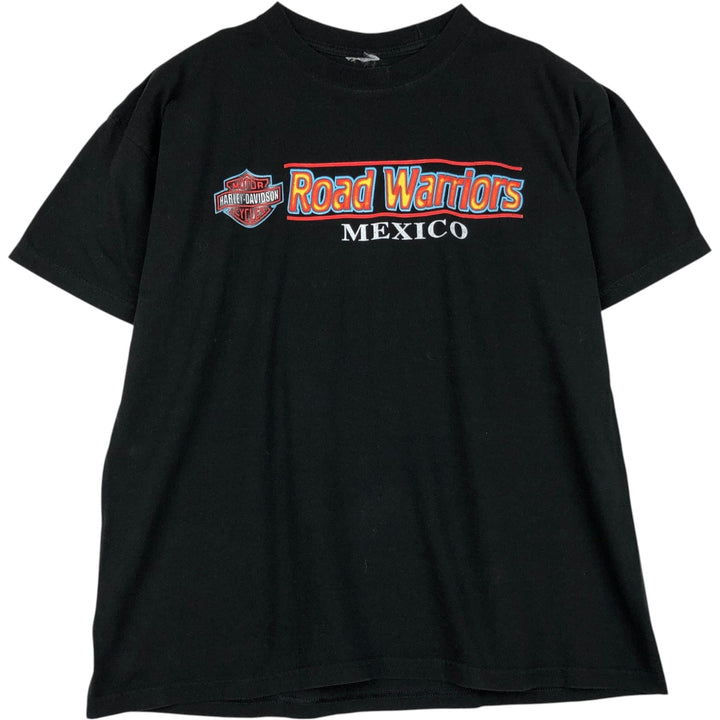 Harley-Davidson Eagle Pattern Motorcycle T-Shirt, Men's XL unclear black type Vintage Second Hand