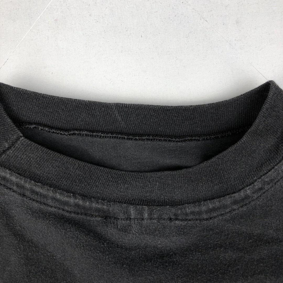 Hanes BEEFY-T Harley-Davidson Eagle Pattern Motorcycle T-Shirt, Made in USA, Men's XL (approx.) cotton black type Vintage Second Hand