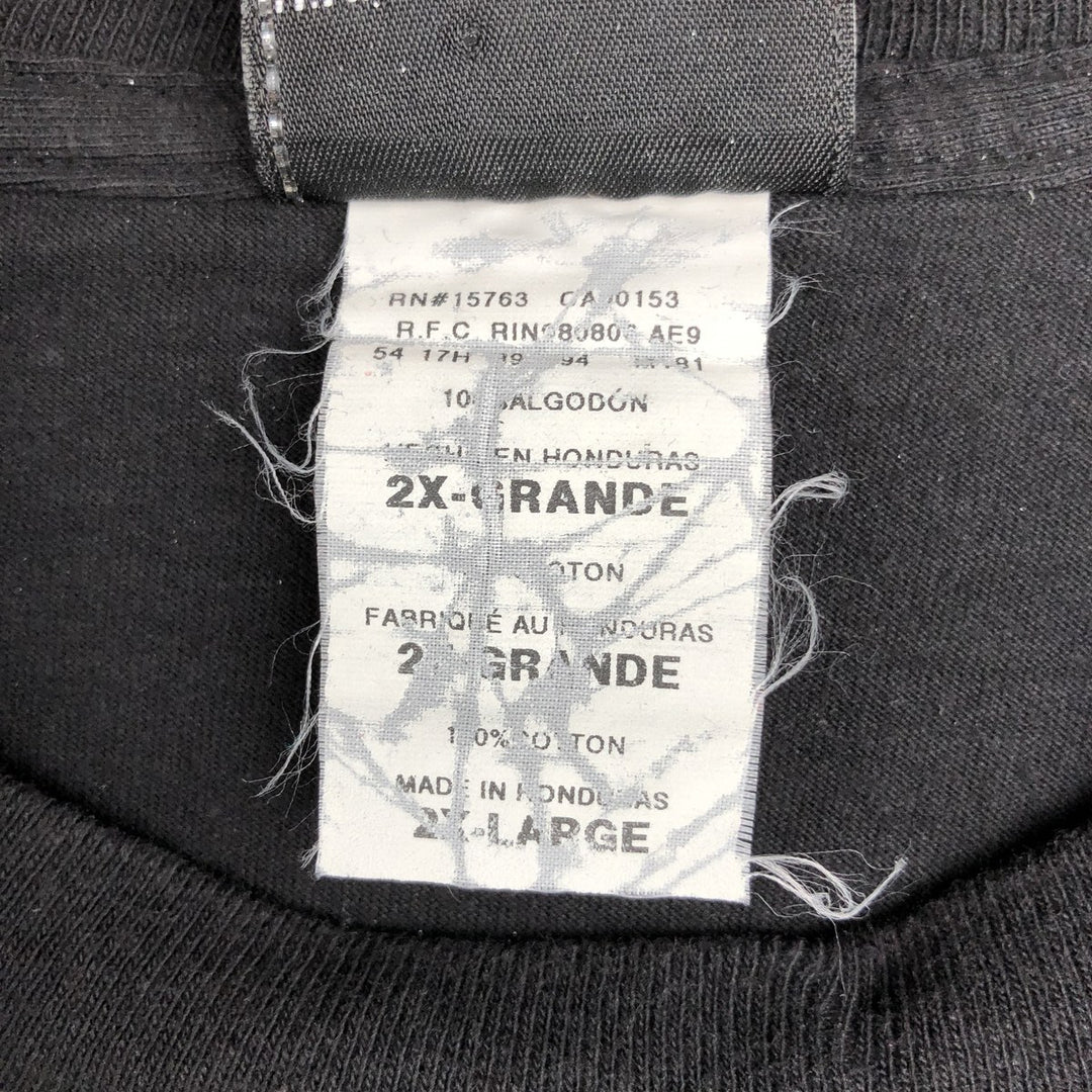 Harley-Davidson Eagle Pattern/Stars and Stripes Motorcycle T-Shirt, Men's XXL (approx.) cotton black type Vintage Second Hand