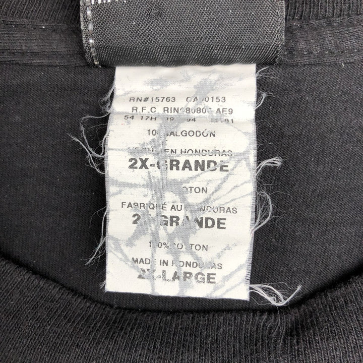 Harley-Davidson Eagle Pattern/Stars and Stripes Motorcycle T-Shirt, Men's XXL (approx.) cotton black type Vintage Second Hand
