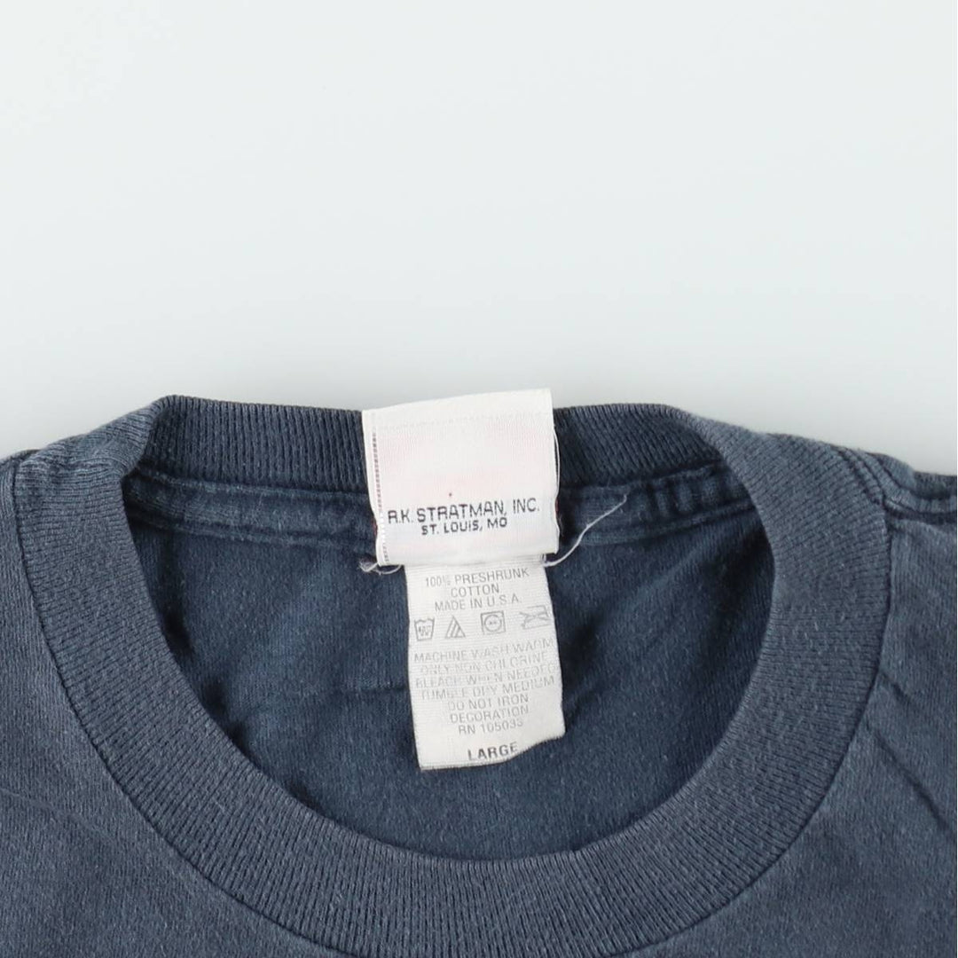 2000'S Harley-Davidson Motorcycle T-Shirt, Made in USA, Men's Size L (approx.), Vintage cotton navy blue type Vintage Second Hand
