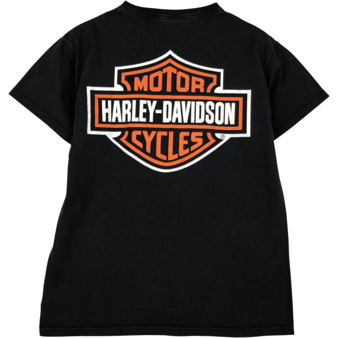 Harley-Davidson Motorcycle Bike T-shirt, Men's Medium cotton black type Vintage Second Hand