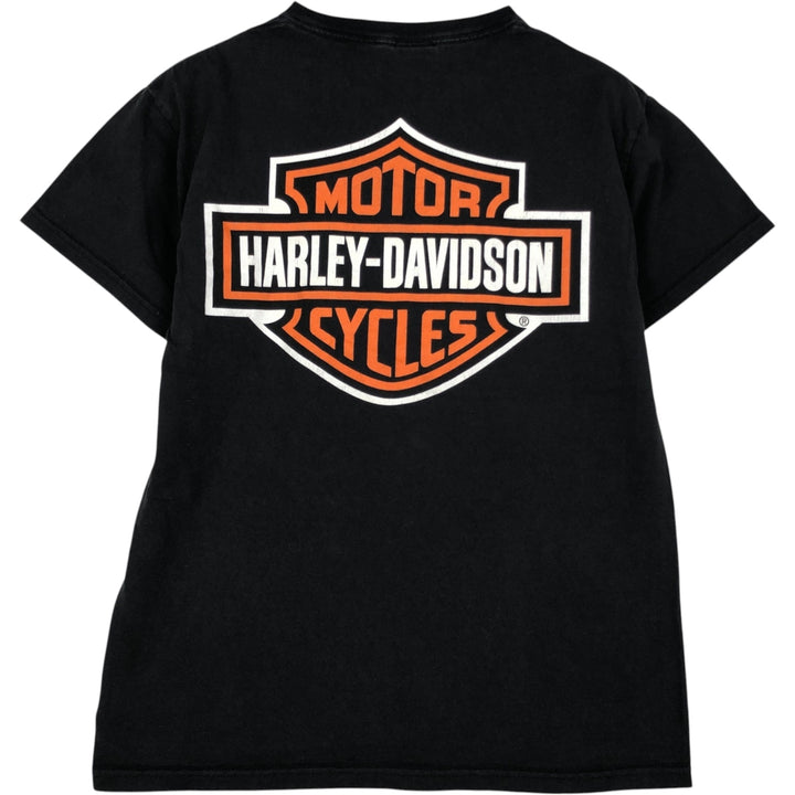 Harley-Davidson Motorcycle Bike T-shirt, Men's Medium cotton black type Vintage Second Hand