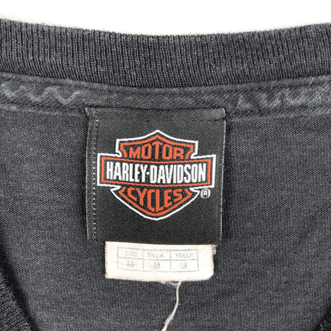 Harley-Davidson Motorcycle Bike T-shirt, Men's Medium cotton black type Vintage Second Hand