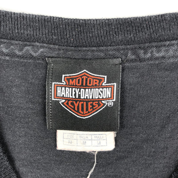Harley-Davidson Motorcycle Bike T-shirt, Men's Medium cotton black type Vintage Second Hand