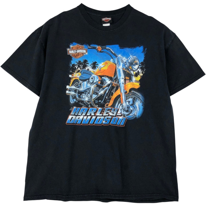 Harley-Davidson Motorcycle Bike T-shirt, Men's XL size cotton black type Vintage Second Hand