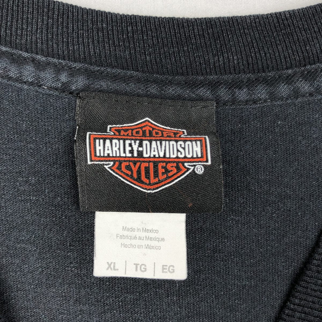 Harley-Davidson Motorcycle Bike T-shirt, Men's XL size cotton black type Vintage Second Hand
