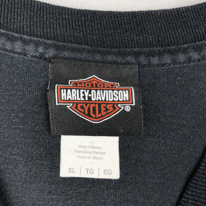 Harley-Davidson Motorcycle Bike T-shirt, Men's XL size cotton black type Vintage Second Hand