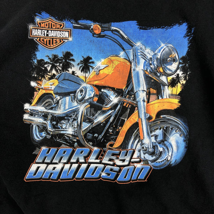 Harley-Davidson Motorcycle Bike T-shirt, Men's XL size cotton black type Vintage Second Hand