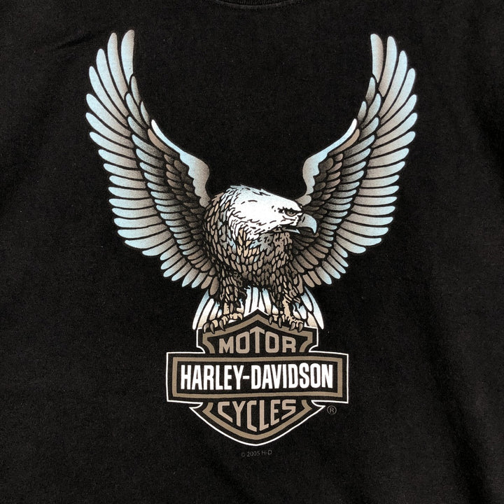 2000'S Harley-Davidson Eagle Pattern Tank Top, Made in USA, Men's Size L (approx.) cotton black type Vintage Second Hand