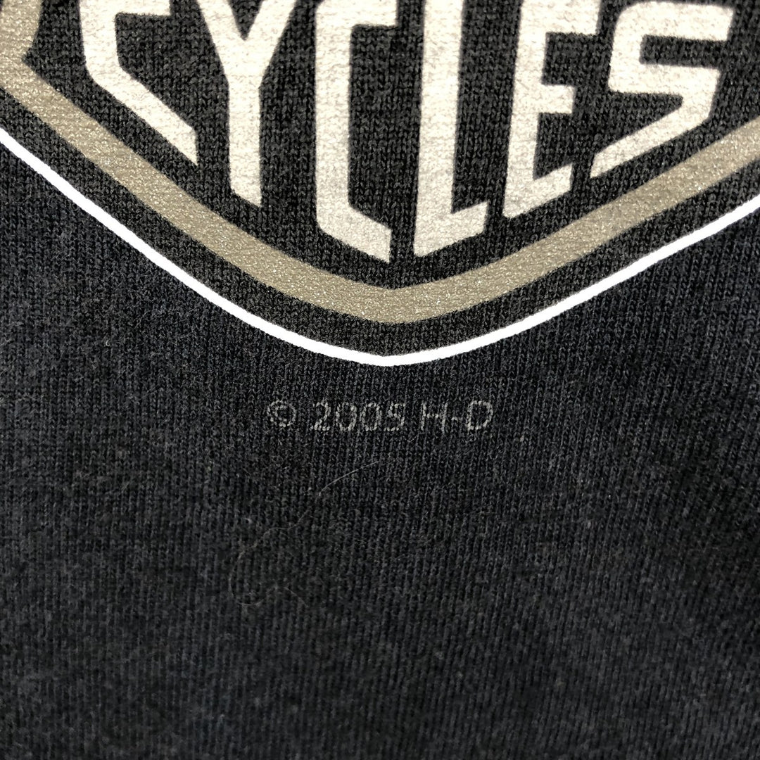2000'S Harley-Davidson Eagle Pattern Tank Top, Made in USA, Men's Size L (approx.) cotton black type Vintage Second Hand