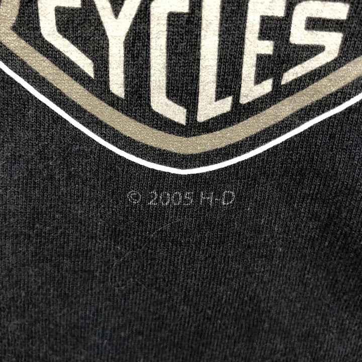 2000'S Harley-Davidson Eagle Pattern Tank Top, Made in USA, Men's Size L (approx.) cotton black type Vintage Second Hand