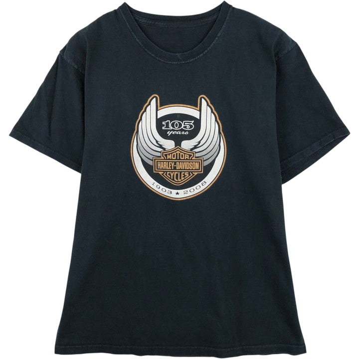 Harley-Davidson Motorcycle Bike T-shirt, Men's Medium unclear black type Vintage Second Hand