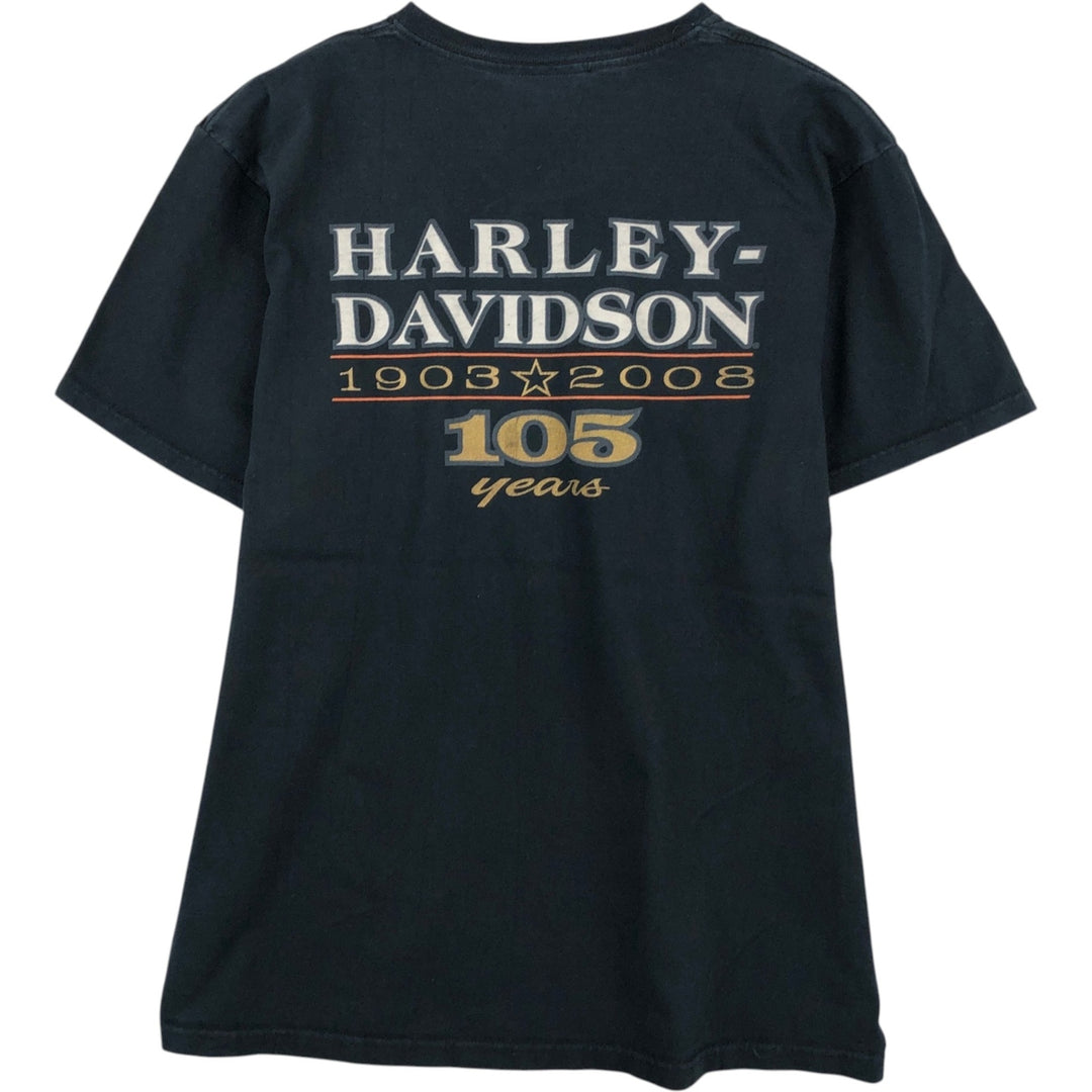 Harley-Davidson Motorcycle Bike T-shirt, Men's Medium unclear black type Vintage Second Hand
