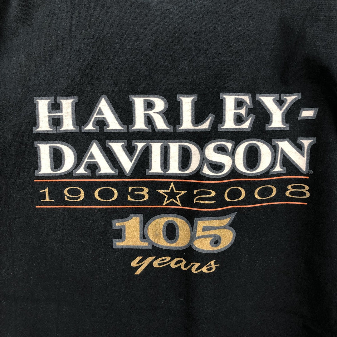 Harley-Davidson Motorcycle Bike T-shirt, Men's Medium unclear black type Vintage Second Hand