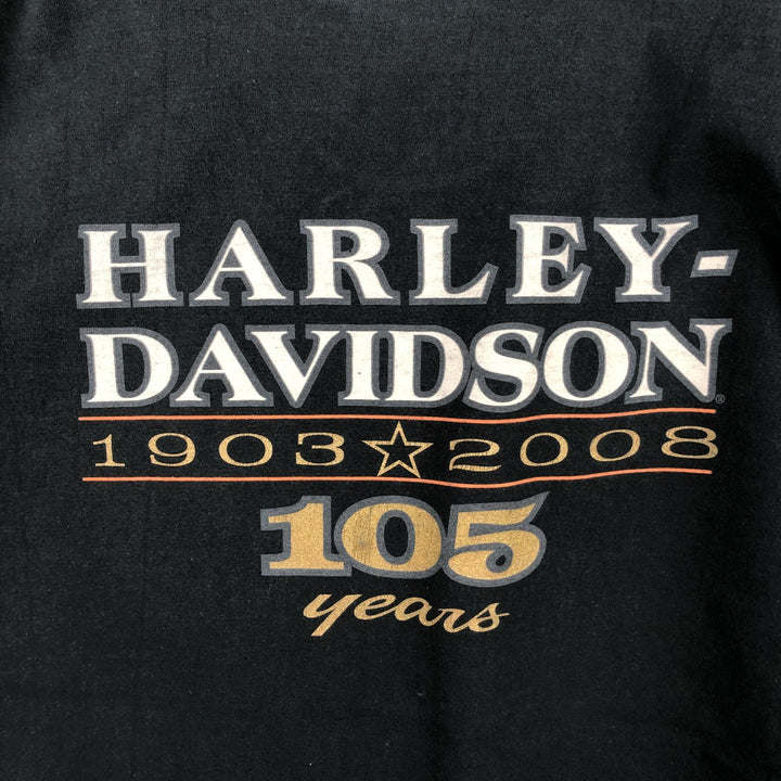 Harley-Davidson Motorcycle Bike T-shirt, Men's Medium unclear black type Vintage Second Hand