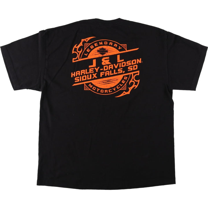 Harley-Davidson Stars and Stripes Motorcycle T-Shirt, Men's Size XL unclear black type Vintage Second Hand