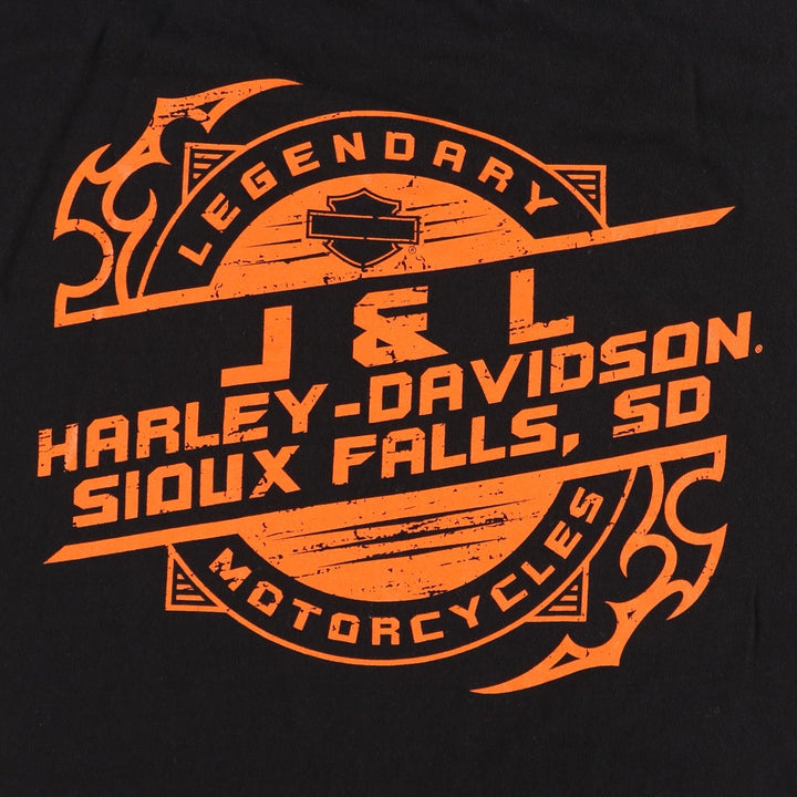 Harley-Davidson Stars and Stripes Motorcycle T-Shirt, Men's Size XL unclear black type Vintage Second Hand