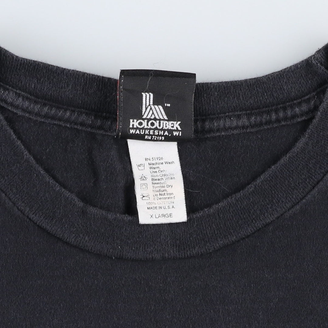 00'S Harley-Davidson Motorcycle Bike T-shirt Made in USA Men's XL cotton black type Vintage Second Hand