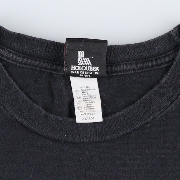 00'S Harley-Davidson Motorcycle Bike T-shirt Made in USA Men's XL cotton black type Vintage Second Hand