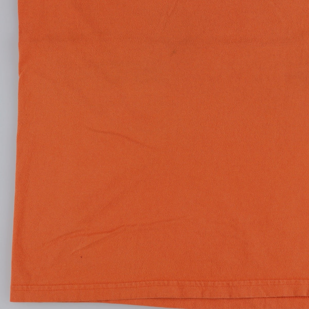 00'S Harley-Davidson Motorcycle Bike T-shirt Made in USA Men's L size cotton orange type Vintage Second Hand