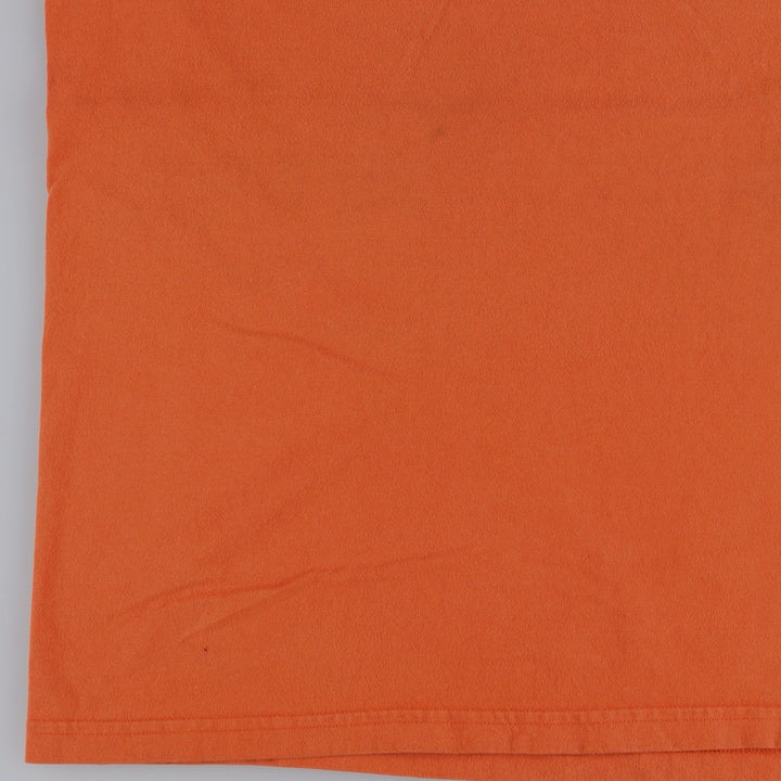 00'S Harley-Davidson Motorcycle Bike T-shirt Made in USA Men's L size cotton orange type Vintage Second Hand