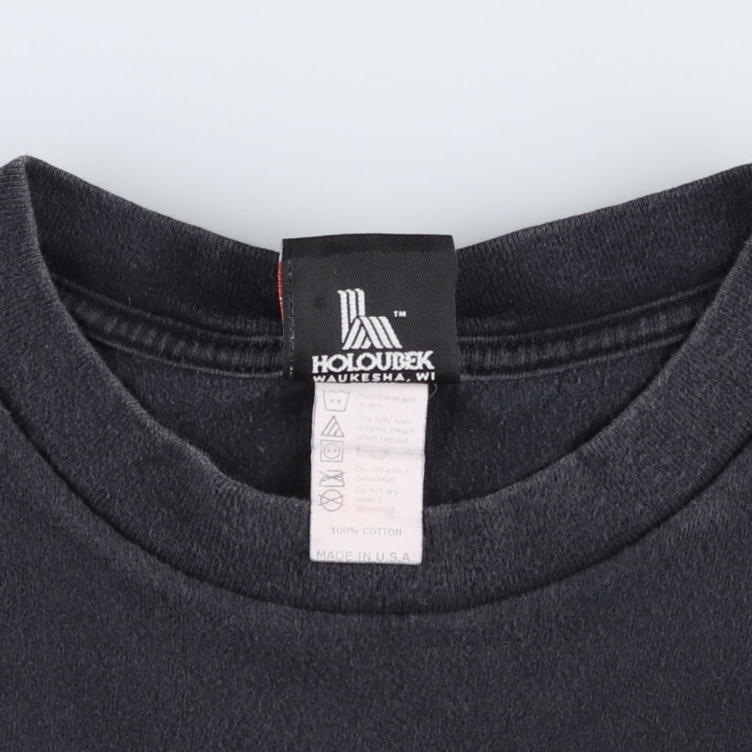 00'S Harley-Davidson Motorcycle Bike T-shirt Made in USA Men's L size cotton black type Vintage Second Hand