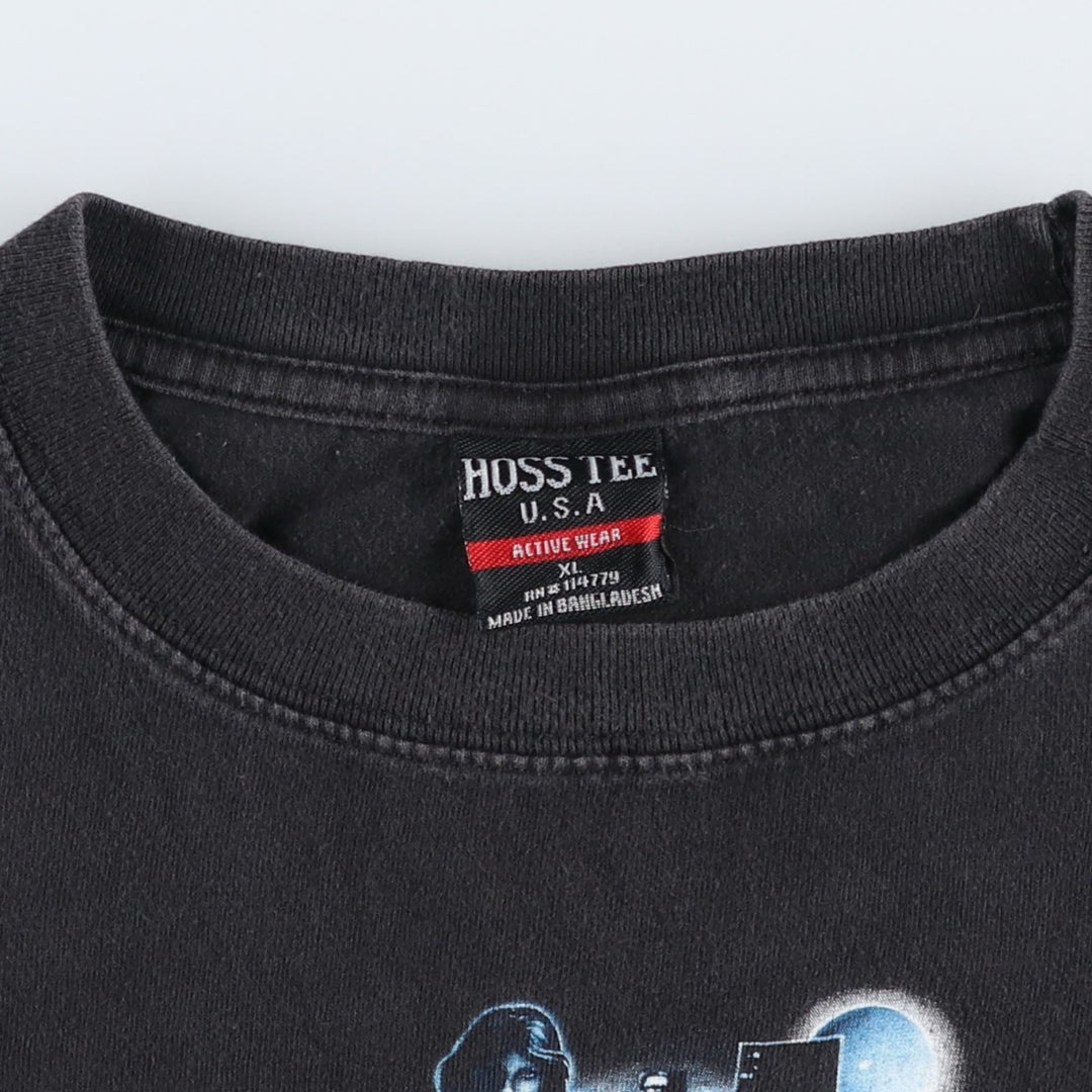 HOSS TEE Pin-up Girl Motorcycle Bike T-Shirt (Men's XL equivalent) cotton black type Vintage Second Hand