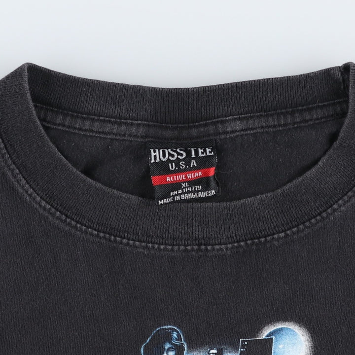 HOSS TEE Pin-up Girl Motorcycle Bike T-Shirt (Men's XL equivalent) cotton black type Vintage Second Hand