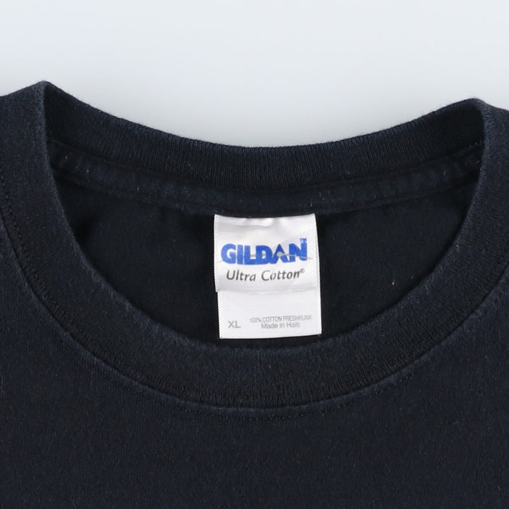 Gildan Harley-Davidson Motorcycle T-Shirt, Men's Size XL (approx.) cotton black type Vintage Second Hand