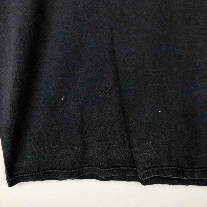 00'S Harley-Davidson Fire Pattern Motorcycle Bike T-Shirt Made in USA Men's XL cotton black type Vintage Second Hand