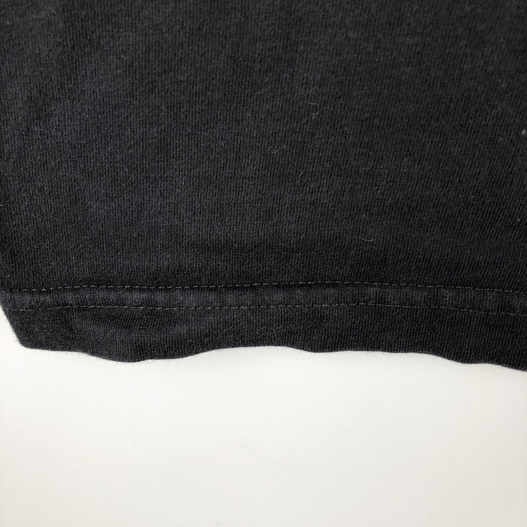 00'S Harley-Davidson Fire Pattern Motorcycle Bike T-Shirt Made in USA Men's L size cotton black type Vintage Second Hand