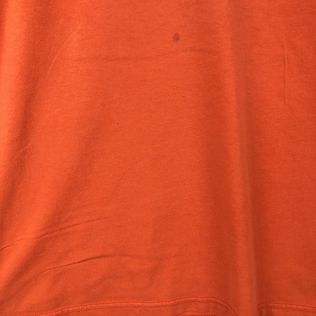 2000'S Hanes Harley-Davidson Eagle Pattern Dragon Pattern Motorcycle T-Shirt, Made in USA, Men's XL equivalent. cotton orange type Vintage Second Hand