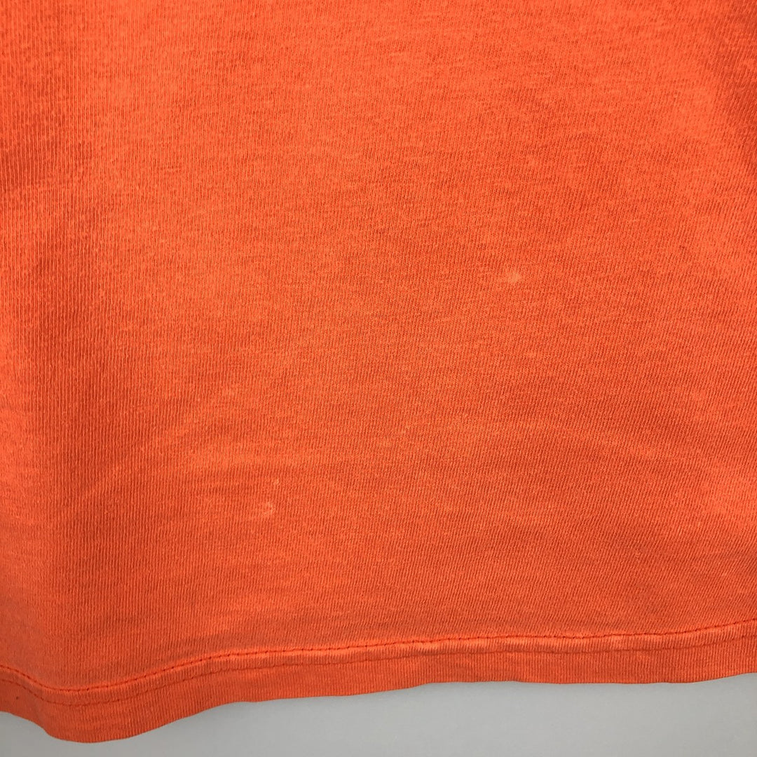 2000'S Hanes Harley-Davidson Eagle Pattern Dragon Pattern Motorcycle T-Shirt, Made in USA, Men's XL equivalent. cotton orange type Vintage Second Hand