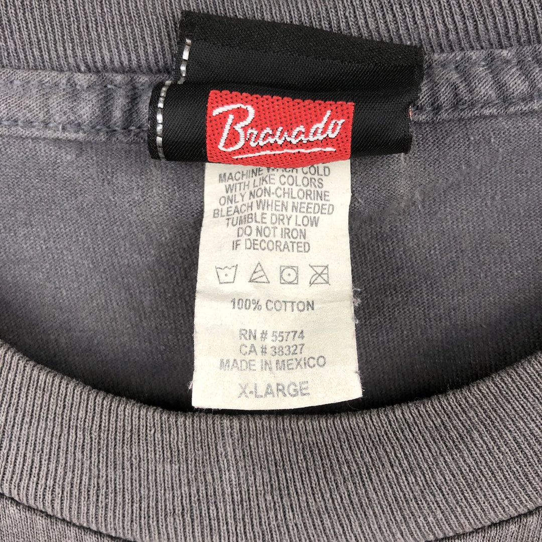 Harley-Davidson Eagle Pattern Motorcycle T-Shirt, Men's XL cotton gray type Vintage Second Hand