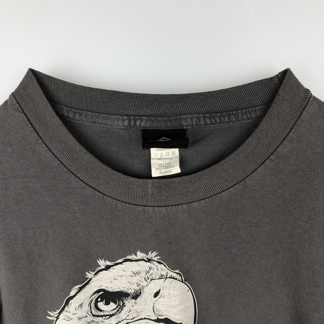 Harley-Davidson Eagle Pattern Motorcycle T-Shirt, Men's XL cotton gray type Vintage Second Hand
