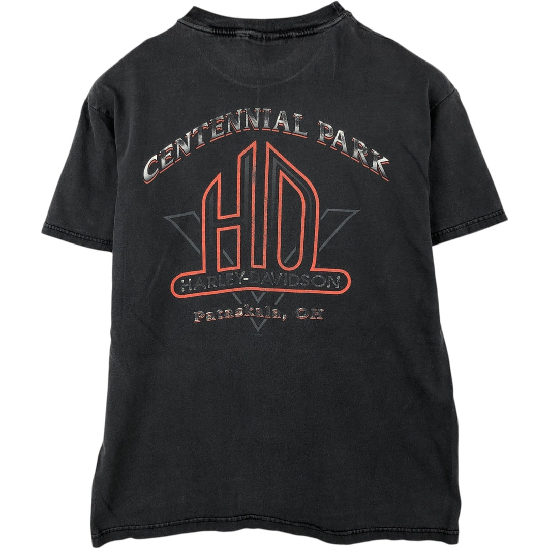 90'S Hanes Harley-Davidson Motorcycle Bike T-Shirt, Made in USA, Men's Size L (approx.), Vintage cotton black type Vintage Second Hand