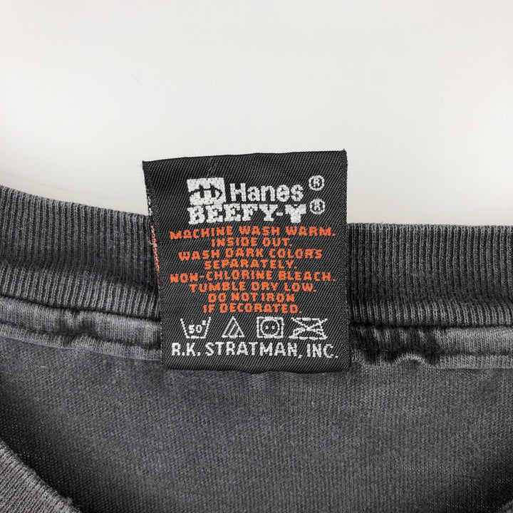 90'S Hanes Harley-Davidson Motorcycle Bike T-Shirt, Made in USA, Men's Size L (approx.), Vintage cotton black type Vintage Second Hand