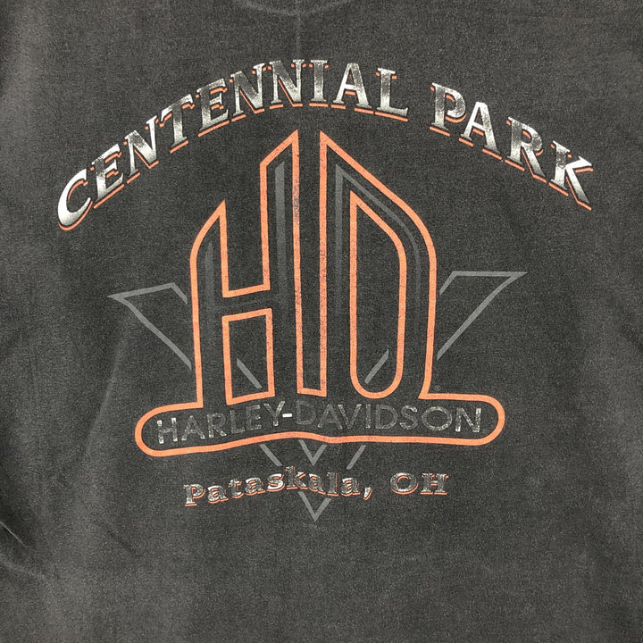 90'S Hanes Harley-Davidson Motorcycle Bike T-Shirt, Made in USA, Men's Size L (approx.), Vintage cotton black type Vintage Second Hand