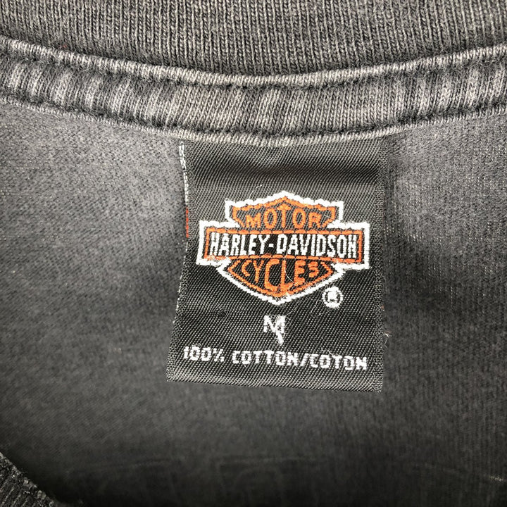 90'S Harley-Davidson Motorcycle Bike T-shirt Made in USA Men's M Vintage cotton black type Vintage Second Hand