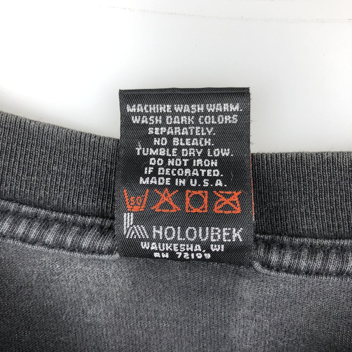 90'S Harley-Davidson Motorcycle Bike T-shirt Made in USA Men's M Vintage cotton black type Vintage Second Hand