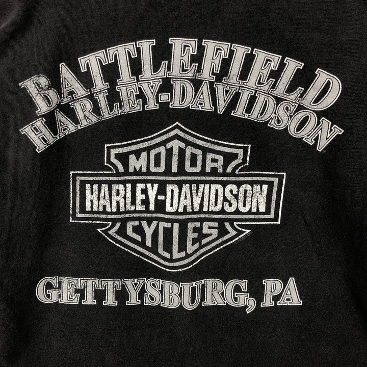 90'S Harley-Davidson Motorcycle Bike T-shirt Made in USA Men's M Vintage cotton black type Vintage Second Hand