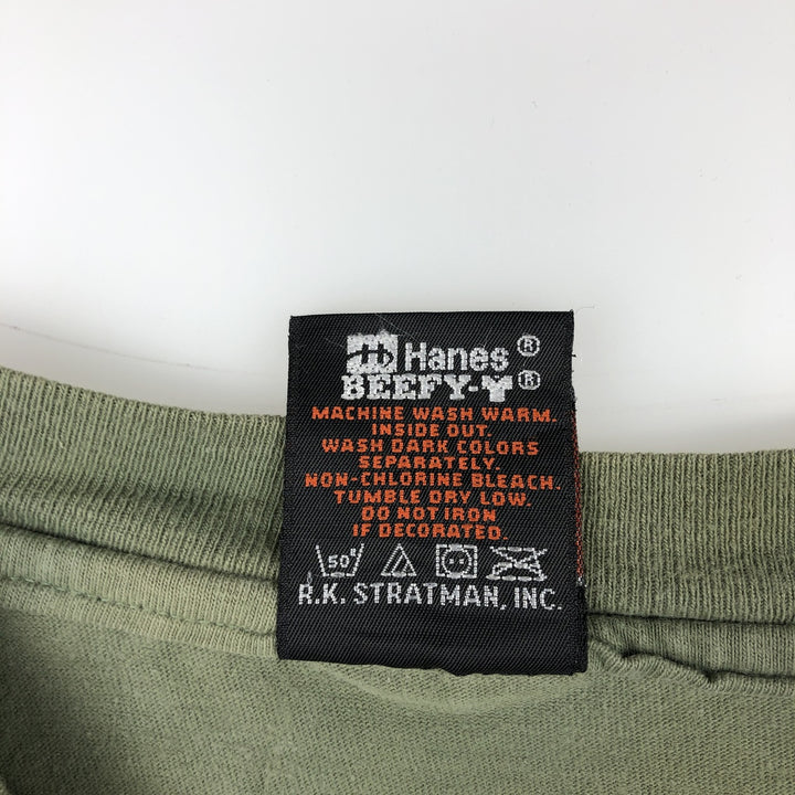 90'S Hanes Harley-Davidson Motorcycle T-Shirt, Made in USA, Men's Size M (approx.), Vintage cotton green type Vintage Second Hand
